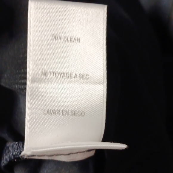 BCBG Navy blue Ballon sleeve, v neck dress - Picture 7 of 7